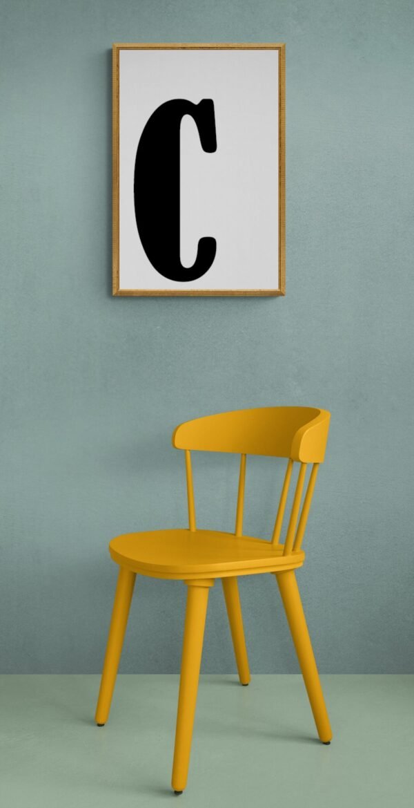 Letter C, Typography Wall Art, Instant Download, Printable Wall Art, Digital Download, Digital Typography Prints, Typography font - Image 5