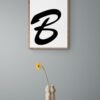Letter B, Typography Wall Art, Instant Download, Printable Wall Art, Digital Download, Digital Typography Prints, Typography font - Image 5