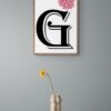 Letter G, Typography Wall Art, Instant Download, Printable Wall Art, Digital Download, Digital Typography Prints, Typography font - Image 4