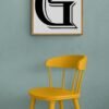 Letter G, Typography Wall Art, Instant Download, Printable Wall Art, Digital Download, Digital Typography Prints, Typography font - Image 5