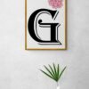 Letter G, Typography Wall Art, Instant Download, Printable Wall Art, Digital Download, Digital Typography Prints, Typography font - Image 6