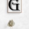 Letter G, Typography Wall Art, Instant Download, Printable Wall Art, Digital Download, Digital Typography Prints, Typography font - Image 8