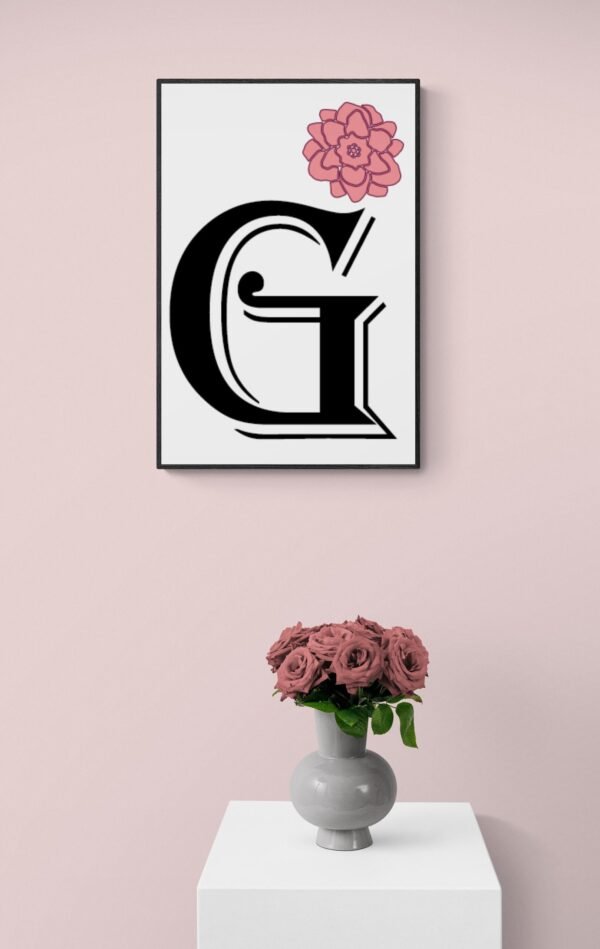 Letter G, Typography Wall Art, Instant Download, Printable Wall Art, Digital Download, Digital Typography Prints, Typography font - Image 9