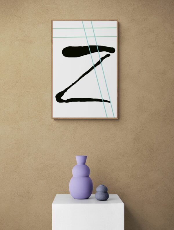 Letter Z, Typography Wall Art, Instant Download, Digital Download, Typography Prints, Digital Typography
