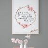Flower Quote Print, Flower Quote Art, Inspirational Quotes, Digital Download, Printable Wall Art, Floral Wall Art, Inspirational Art - Image 3