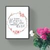 Flower Quote Print, Flower Quote Art, Inspirational Quotes, Digital Download, Printable Wall Art, Floral Wall Art, Inspirational Art - Image 5