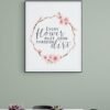 Flower Quote Print, Flower Quote Art, Inspirational Quotes, Digital Download, Printable Wall Art, Floral Wall Art, Inspirational Art - Image 6