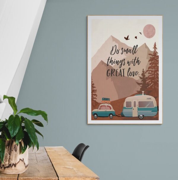 Do small things with great love wall art, Printable Wall Art, Digital Download, Home Decor, Inspirational Quote, Adventure Wall Art - Image 7