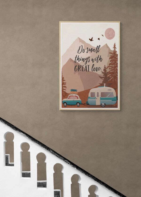 Do small things with great love wall art, Printable Wall Art, Digital Download, Home Decor, Inspirational Quote, Adventure Wall Art - Image 9
