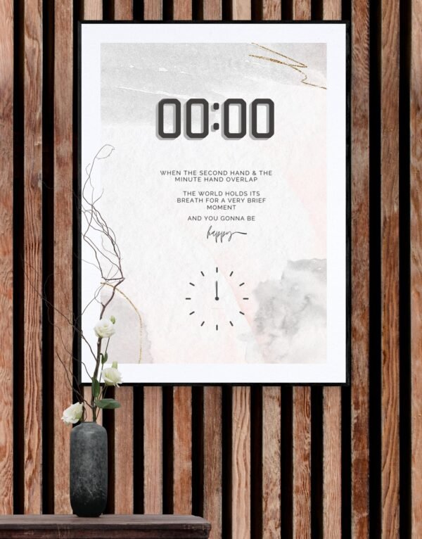 Angel Number Poster, Instant Download, Printable Wall Art, Happy Quotes Poster, Digital Download - Image 2