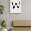 Letter W, Typography Wall Art, Instant Download, Digital Download, Typography Prints, Digital Typography - Image 2
