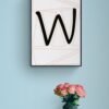 Letter W, Typography Wall Art, Instant Download, Digital Download, Typography Prints, Digital Typography - Image 3