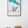Letter M, Typography Wall Art, Instant Download, Printable Wall Art, Digital Download, Digital Typography Prints, Typography font - Image 7