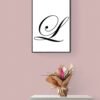 Letter L, Typography Wall Art, Instant Download, Printable Wall Art, Digital Download, Digital Typography Prints, Typography font - Image 3