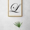 Letter L, Typography Wall Art, Instant Download, Printable Wall Art, Digital Download, Digital Typography Prints, Typography font - Image 6