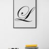 Letter L, Typography Wall Art, Instant Download, Printable Wall Art, Digital Download, Digital Typography Prints, Typography font - Image 7