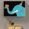 Birthday Elephant Wall Art, Elephant Birthday, Digital Download, Birthday Present, Elephant Wall Art, First Birthday, Printable Wall Decor - Image 3