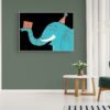 Birthday Elephant Wall Art, Elephant Birthday, Digital Download, Birthday Present, Elephant Wall Art, First Birthday, Printable Wall Decor - Image 6