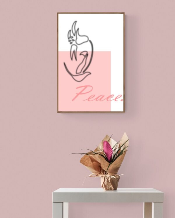 Peace, Typography Wall Art, Instant Download, Printable Wall Art, Digital Download, Digital Typography Prints, Typography font