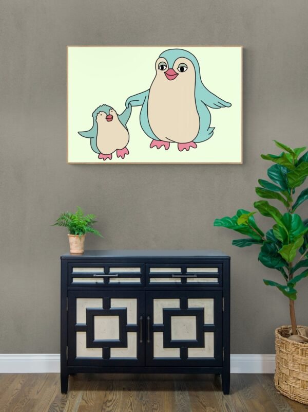Happy Mother's Day Penguin Print Art, Instant Download, Mother's Day Kids Gift - Image 6
