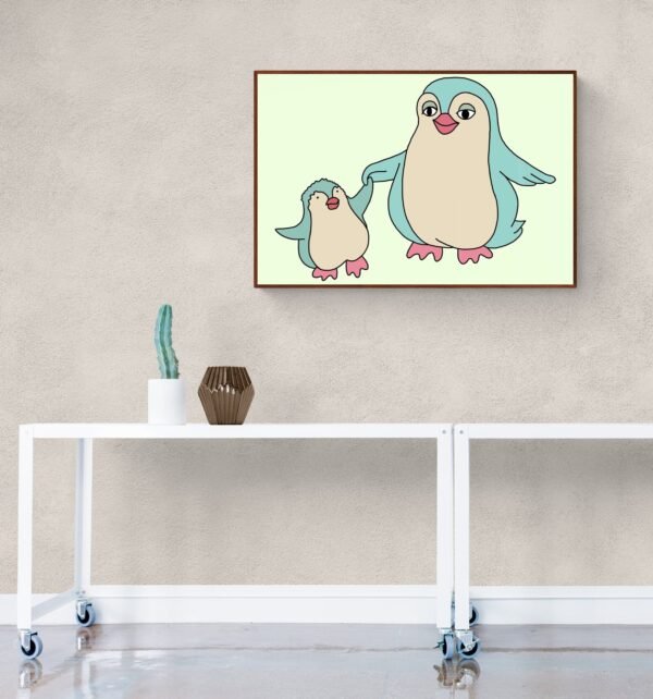 Happy Mother's Day Penguin Print Art, Instant Download, Mother's Day Kids Gift - Image 8