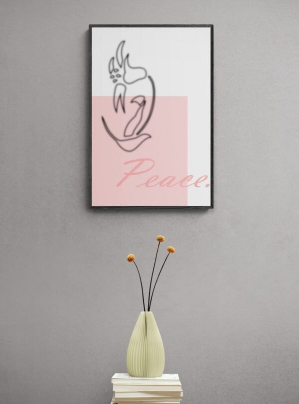 Peace, Typography Wall Art, Instant Download, Printable Wall Art, Digital Download, Digital Typography Prints, Typography font - Image 3