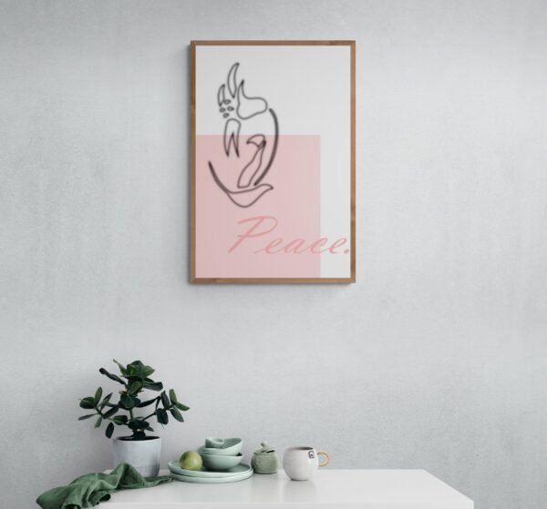 Peace, Typography Wall Art, Instant Download, Printable Wall Art, Digital Download, Digital Typography Prints, Typography font - Image 7