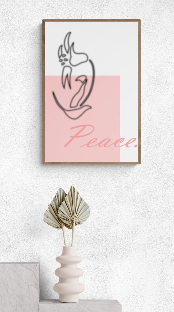 Peace, Typography Wall Art, Instant Download, Printable Wall Art, Digital Download, Digital Typography Prints, Typography font - Image 8