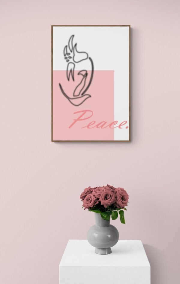 Peace, Typography Wall Art, Instant Download, Printable Wall Art, Digital Download, Digital Typography Prints, Typography font - Image 9