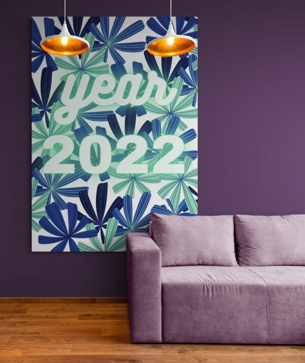 New Year 2022, Happy New Year, Digital Download, Happy New Year Posters, New Year Wall Art, Instant Download, Year 2022 Banners - Image 4