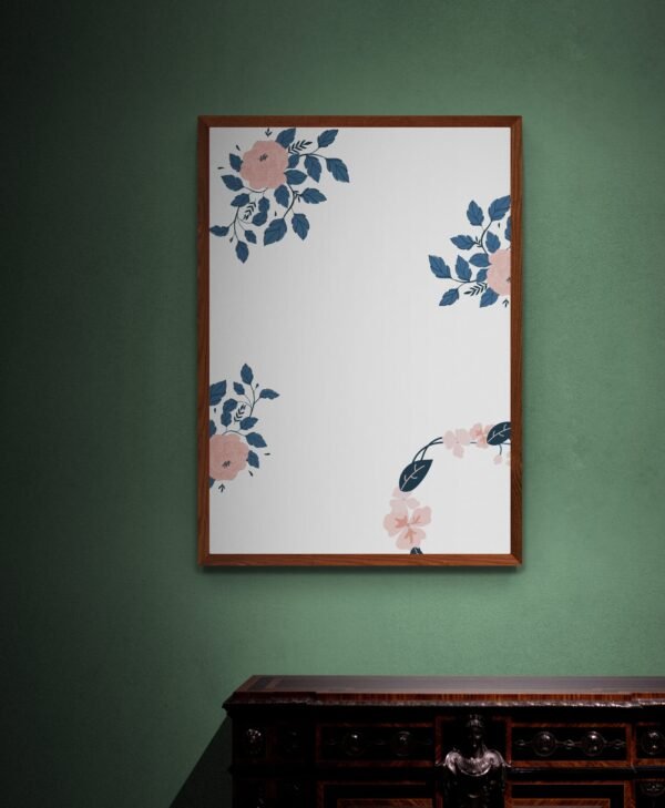 Floral Wall Art, Digital Download, Floral Canvas, Floral Printables, Instant Download, Flowers on the Wall, Floral Wallpaper - Image 2