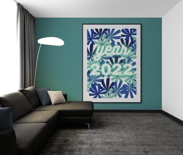 New Year 2022, Happy New Year, Digital Download, Happy New Year Posters, New Year Wall Art, Instant Download, Year 2022 Banners - Image 6