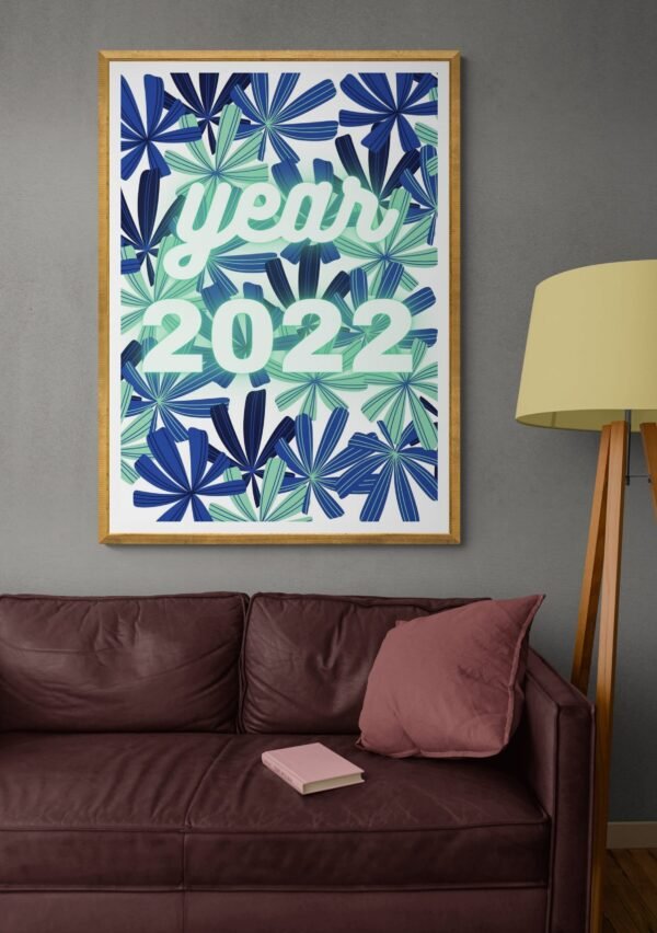 New Year 2022, Happy New Year, Digital Download, Happy New Year Posters, New Year Wall Art, Instant Download, Year 2022 Banners - Image 7