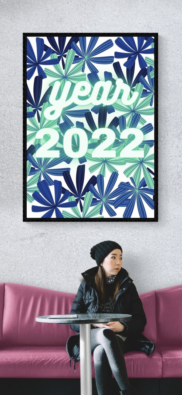New Year 2022, Happy New Year, Digital Download, Happy New Year Posters, New Year Wall Art, Instant Download, Year 2022 Banners - Image 9