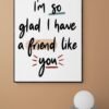 Friendship Quote Wall Art, Best Friend Gift, Friendship Print, Gift For Friend, Printable Wall Art, Framed Wall Hanging, Digital Download - Image 5