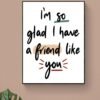 Friendship Quote Wall Art, Best Friend Gift, Friendship Print, Gift For Friend, Printable Wall Art, Framed Wall Hanging, Digital Download - Image 6