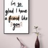 Friendship Quote Wall Art, Best Friend Gift, Friendship Print, Gift For Friend, Printable Wall Art, Framed Wall Hanging, Digital Download - Image 8