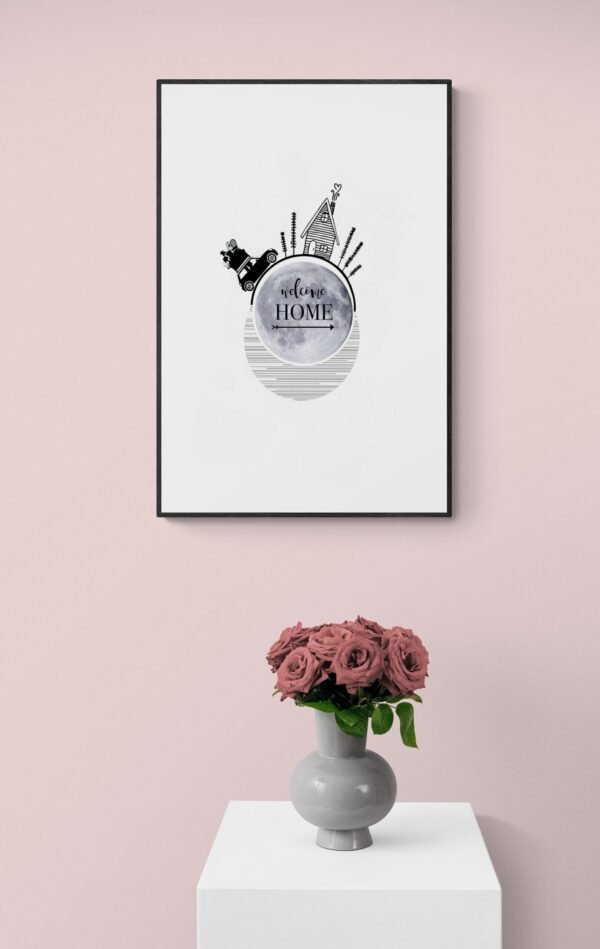 Welcome Home, Home Wall Art, Home Love, Family Love, Digital Download, Living Room Wall Art, Instant Download