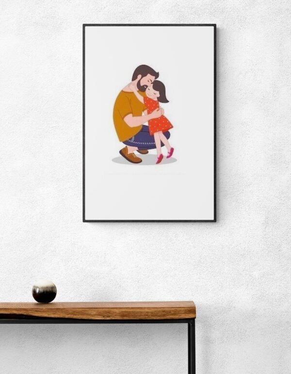 Happy Fathers Day, Fathers Day Posters, Super Dad Wall Art, Printable Wall Art, Framed Wall Hanging, Fathers Day Print, Digital Download - Image 2