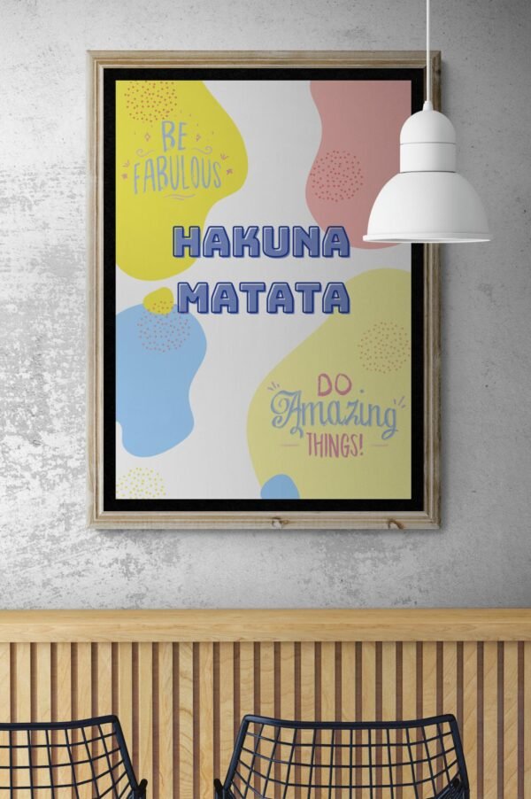 Hakuna Matata, Wall Art, Instant Download, Digital Download, Wall Hangings, Quote Wall Art, Housewarming Gift, Hakuna Matata Posters - Image 4