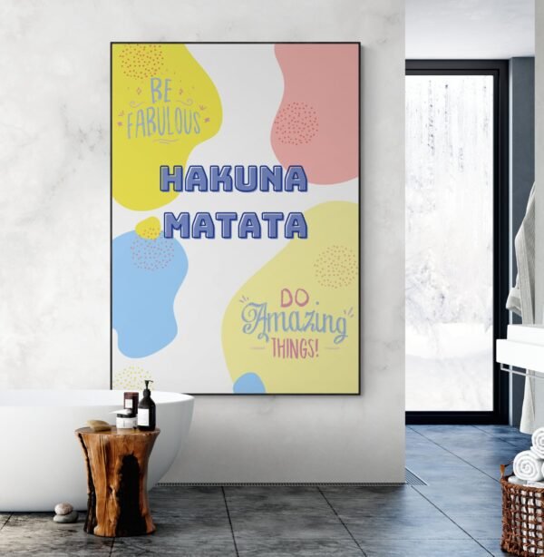 Hakuna Matata, Wall Art, Instant Download, Digital Download, Wall Hangings, Quote Wall Art, Housewarming Gift, Hakuna Matata Posters - Image 5