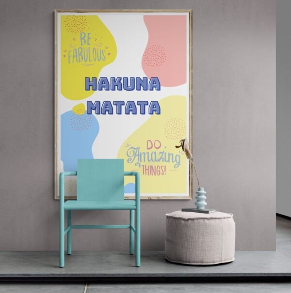 Hakuna Matata, Wall Art, Instant Download, Digital Download, Wall Hangings, Quote Wall Art, Housewarming Gift, Hakuna Matata Posters - Image 6