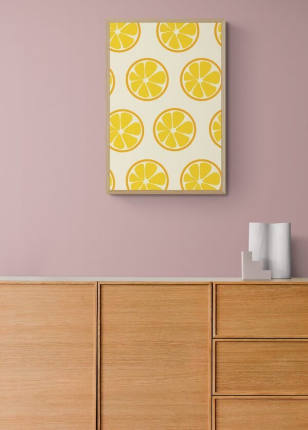 Lemon Wall Art, Lemon Poster, Printable Wall Art, Food Pun Wall Art, Digital Download, Instant Download, Lemon Lover - Image 4