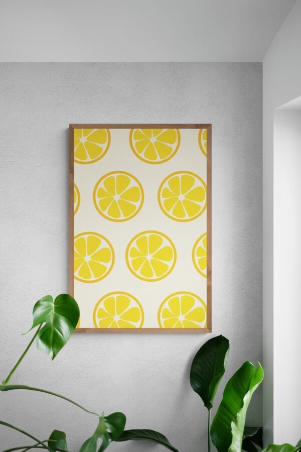 Lemon Wall Art, Lemon Poster, Printable Wall Art, Food Pun Wall Art, Digital Download, Instant Download, Lemon Lover - Image 6