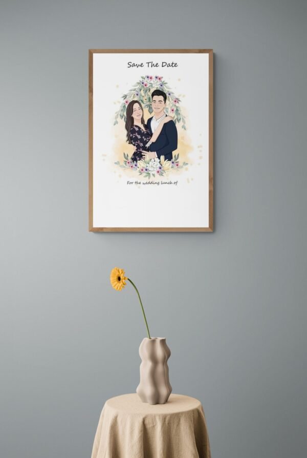 Wedding Wall Art, Couple Prints, Anniversary Gift, Couple Wall Art, Digital Download, Wedding Print, Gift For Him/her - Image 4