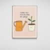 Thank You For Helping Me Grow, Thank You Svg, Cute Plants Art, Printable Wall Decor, Digital Download