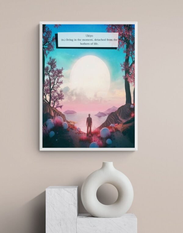 Ukiyo Definition, Ukiyoe Poster, Japanese Wall Art, Printable Wall Decor, Digital Download - Image 4
