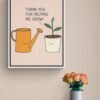 Thank You For Helping Me Grow, Thank You Svg, Cute Plants Art, Printable Wall Decor, Digital Download - Image 3