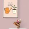 Thank You For Helping Me Grow, Thank You Svg, Cute Plants Art, Printable Wall Decor, Digital Download - Image 5