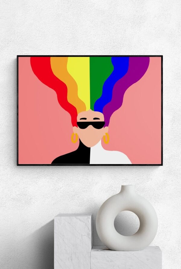 Lgbt Pride Poster, Lgbt Canvas, Printable Wall Art, Digital Download, Lgbt Wall Decor, Bedroom Decor, Lgbt Artwork, Pride Wall Art, Lgbt Art